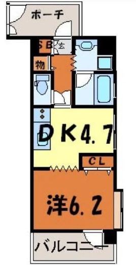 ライオンズマンション浅草雷門 3階 間取り図