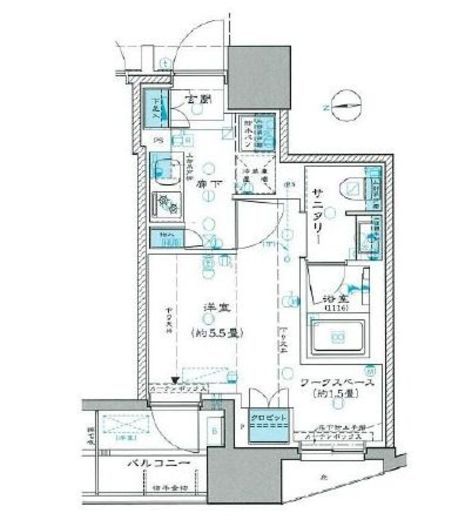 リビオレゾン三田 7階 間取り図
