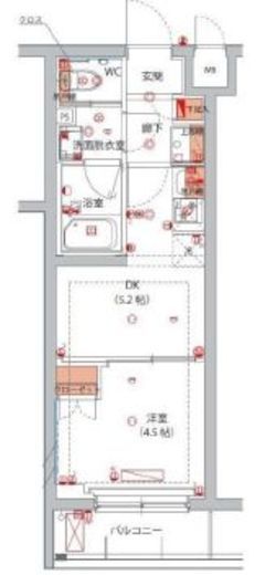 ハーモニーレジデンス川崎中丸子シティフロント 102 間取り図