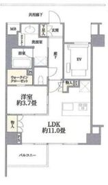 クレイス月島キャナルフロント 7階 間取り図