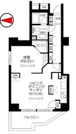 フリーディオ西麻布 5階 間取り図