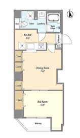 アルファコート東あずま 601 間取り図