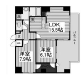 グレイスコート清澄白河 701 間取り図