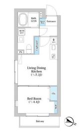 COMPOSITE目黒学芸大学THEPARK 202 間取り図