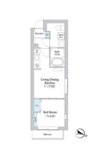 COMPOSITE目黒学芸大学THEPARK 304 間取り図