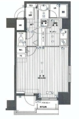 グランド・ガーラ麻布十番 10階 間取り図