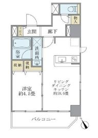 クロスポイント赤羽 301 間取り図