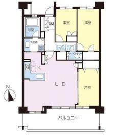 桜上水ガーデンズ 1階 間取り図