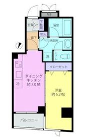 デュオスカーラ神楽坂タワー 2階 間取り図