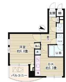 シュロスKY北品川 501 間取り図