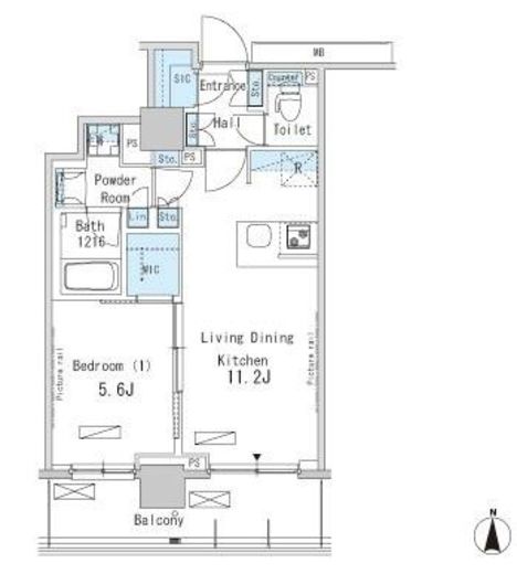 パークアクシス蒲田ステーションゲート 1408 間取り図