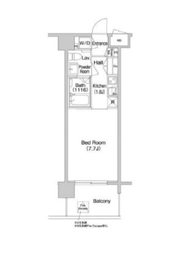 コンフォリア南砂町 1311 間取り図
