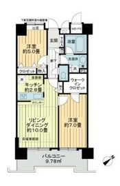 ライオンズマンション渋谷シティ 11階 間取り図