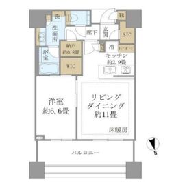 白金ザ・スカイ 13階 間取り図