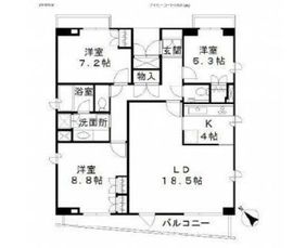 小石川コート 3階 間取り図