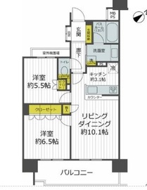 ライオンズ西葛西プライムマークス 4階 間取り図