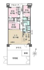 ザ・パークハウス国分寺四季の森 1階 間取り図