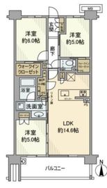 シティテラス荻窪ブリーズコート 3階 間取り図