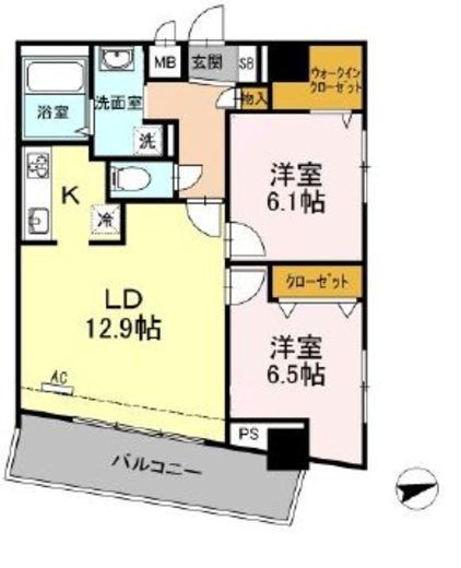 BLESS志村坂上 603 間取り図