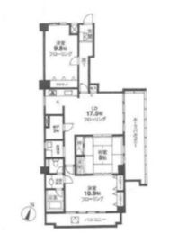 アドリーム大倉山 9階 間取り図