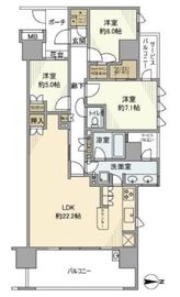 常盤台ガーデンソサエティ 329 間取り図