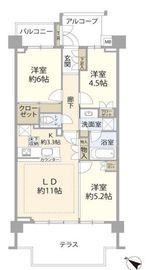 グランドメゾン新川崎加瀬山 1階 間取り図