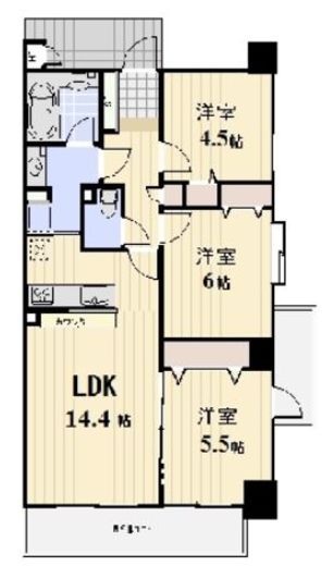 プロスペクト川崎 1003 間取り図