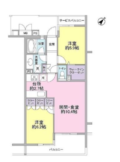 ホーフ横浜旭ヶ丘 207 間取り図