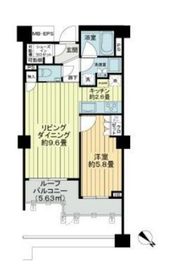オープンレジデンシア高輪台 4階 間取り図