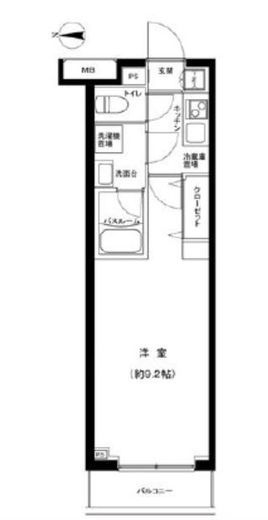 パティーナ武蔵小杉 1階 間取り図