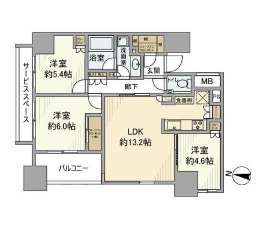 パークホームズ本郷東大前 2階 間取り図