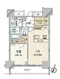 パークリュクス小石川 6階 間取り図