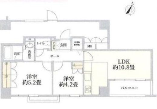 パークノヴァ神宮前 7階 間取り図