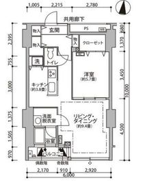 東雲キャナルコートCODAN 11-1113 間取り図