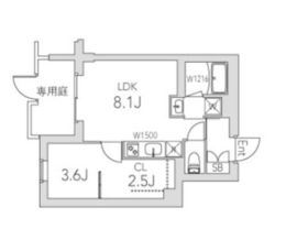 グランデュオ学芸大学2 (Gran Duo Gakugeidaigaku 2) 102 間取り図