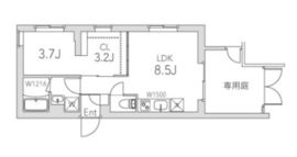 グランデュオ学芸大学2 (Gran Duo Gakugeidaigaku 2) 104 間取り図