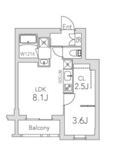 グランデュオ学芸大学2 (Gran Duo Gakugeidaigaku 2) 203 間取り図