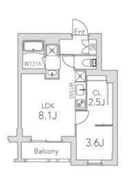 グランデュオ学芸大学2 (Gran Duo Gakugeidaigaku 2) 203 間取り図