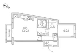 グランデュオ学芸大学2 (Gran Duo Gakugeidaigaku 2) 204 間取り図