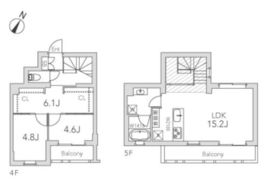 グランデュオ学芸大学2 (Gran Duo Gakugeidaigaku 2) 402 間取り図