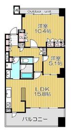 アールブラン大井町ミュゼ 4階 間取り図