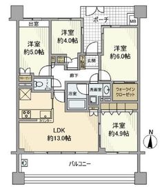 セントスクエア武蔵小杉 11階 間取り図