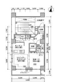 東雲キャナルコートCODAN 18-730 間取り図