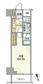 ピアース南麻布 4階 間取り図