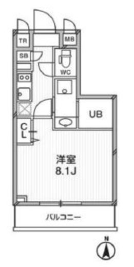 プライマル武蔵関 404 間取り図
