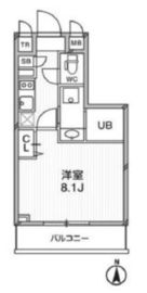 プライマル武蔵関 404 間取り図