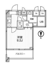 プライマル武蔵関 416 間取り図