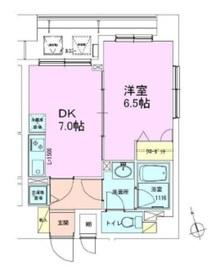 銀座レジデンス参番館 1104 間取り図