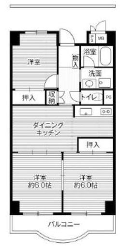 ビレッジハウス芝浦タワー 1-940 間取り図