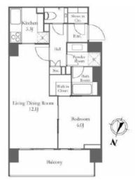 ザ・パークハウス麻布外苑西通り 3階 間取り図